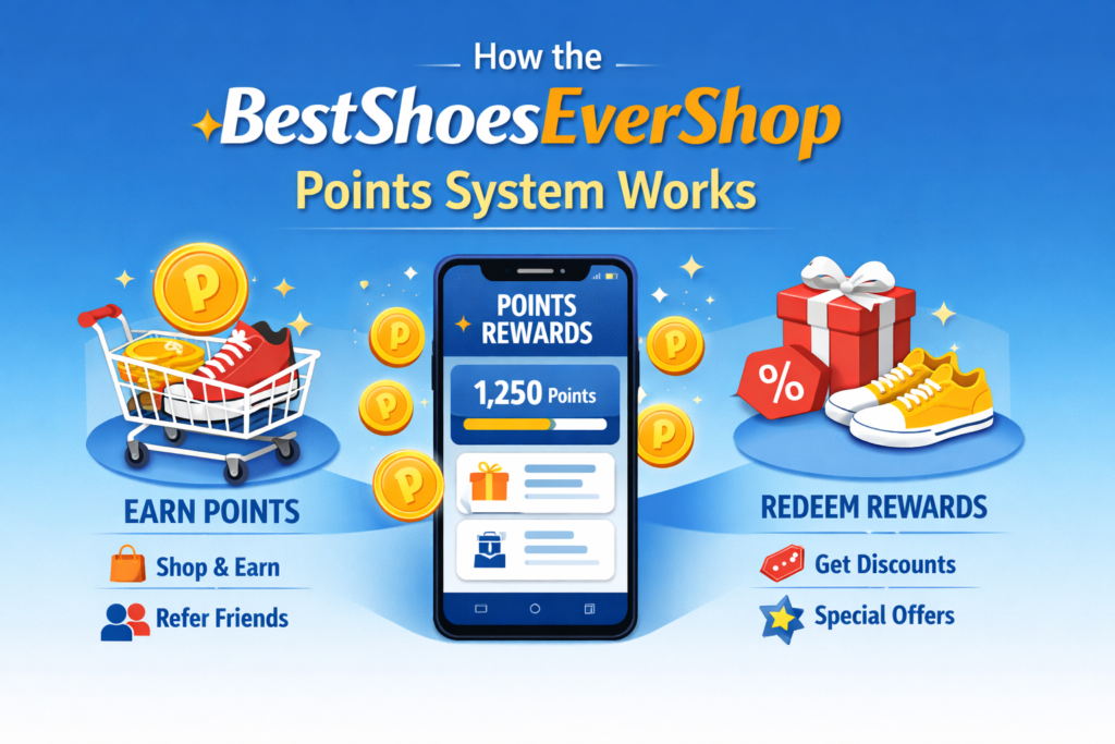 How the Bestshoesevershop Points System Works Bestshoesevershop Points System